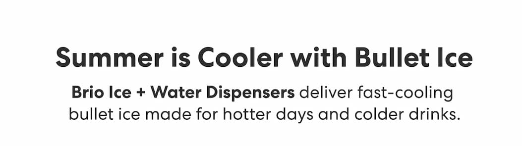 Summer is Cooler with Bullet Ice