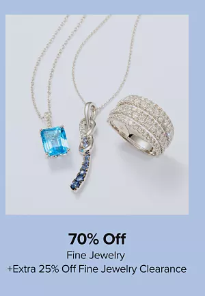 70% off fine jewelry. Plus, extra 25% off fine jewelry clearance. Shop now.