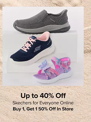 25% off Skechers for everyone. Shop now.