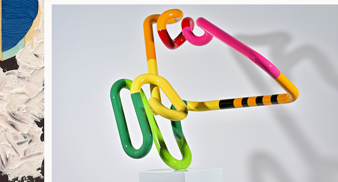 Colorful sculpture