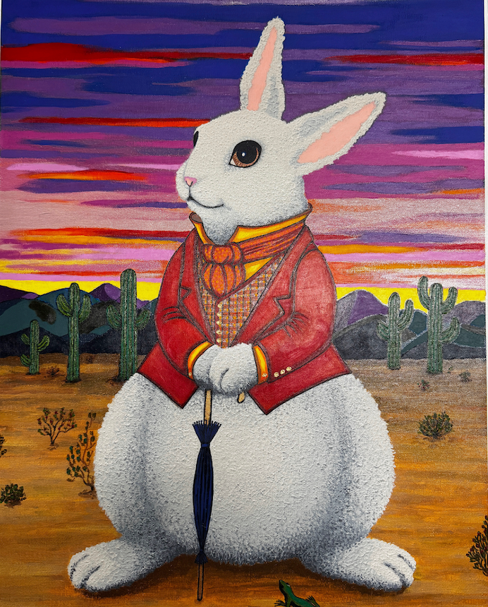 bunny painting by grace slick