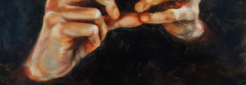 Realistic hand painting