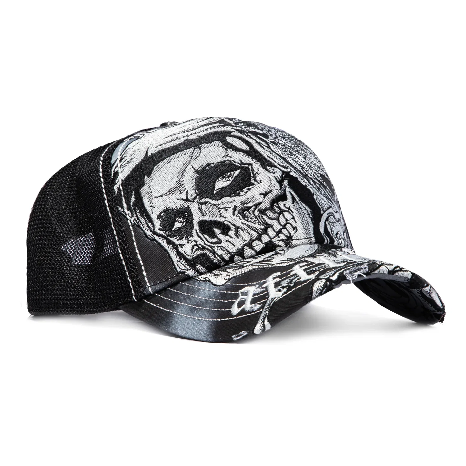 Image of Affliction Misfit Wings Trucker Snapback Hat - Black