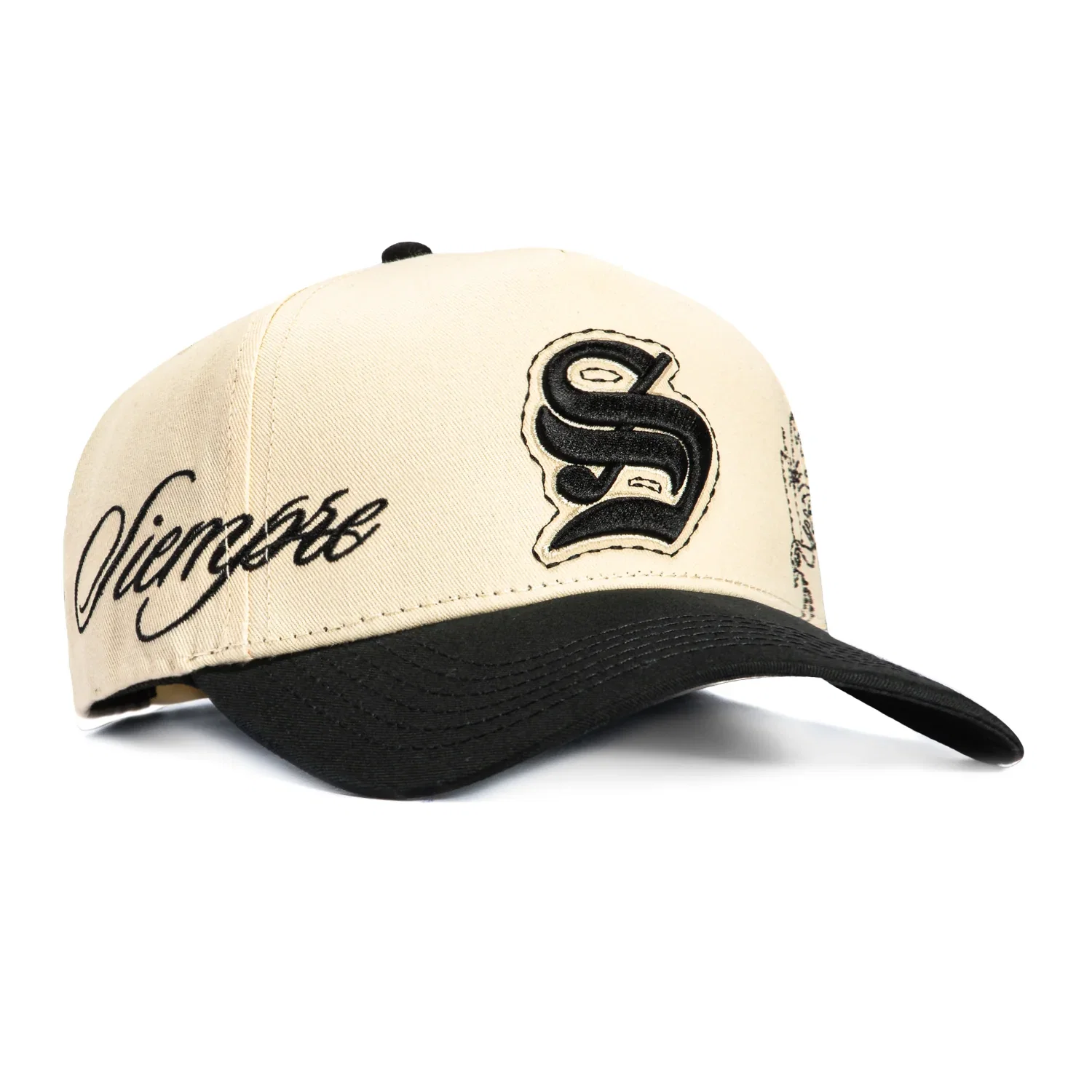 Image of Sworn To Us Poetry in Motion Snapback Hat - Natural, Black