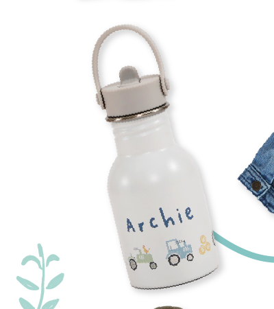 Personalised Tractor Water Bottle