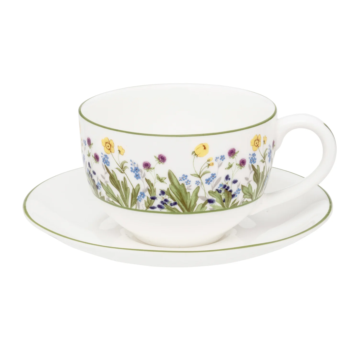 Image of Wildflower Meadow Teacup & Saucer