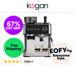Kogan Espresso Barista Coffee Machine with Grinder Product Image