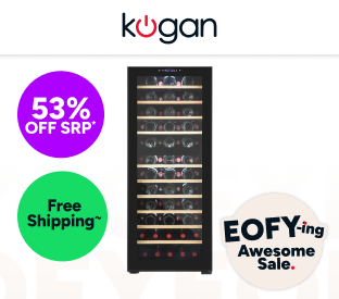 Kogan 80 Bottle Dual Zone Wine Fridge Product Image