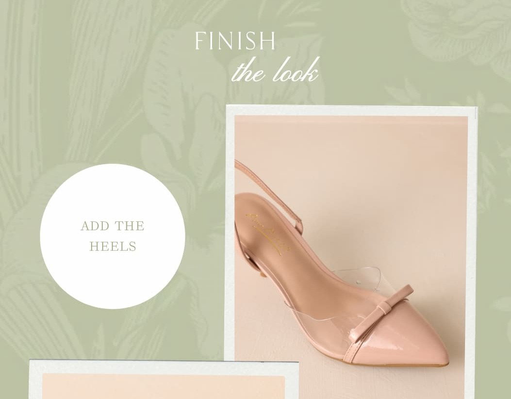 Finish the look. Add the heels.
