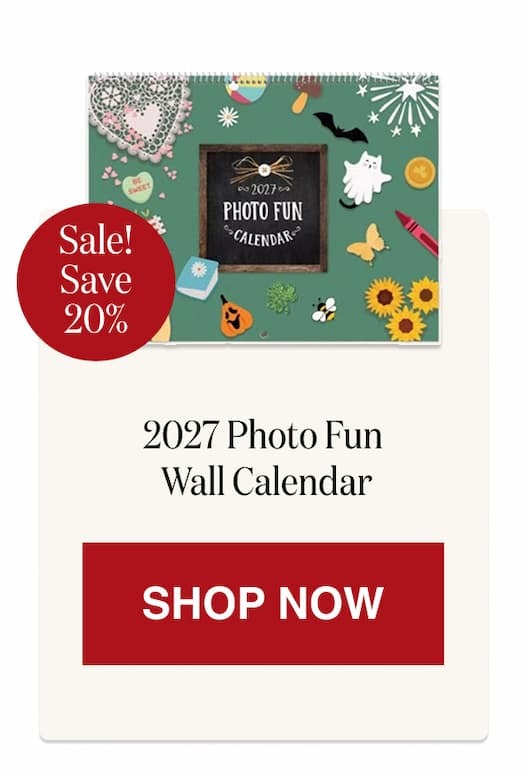 2027 Photo Fun Scrapbooking Wall Calendar [Click here to Shop Now]