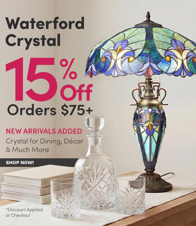 Waterford Crystal | Extra 15% Off All Waterford Orders $75+