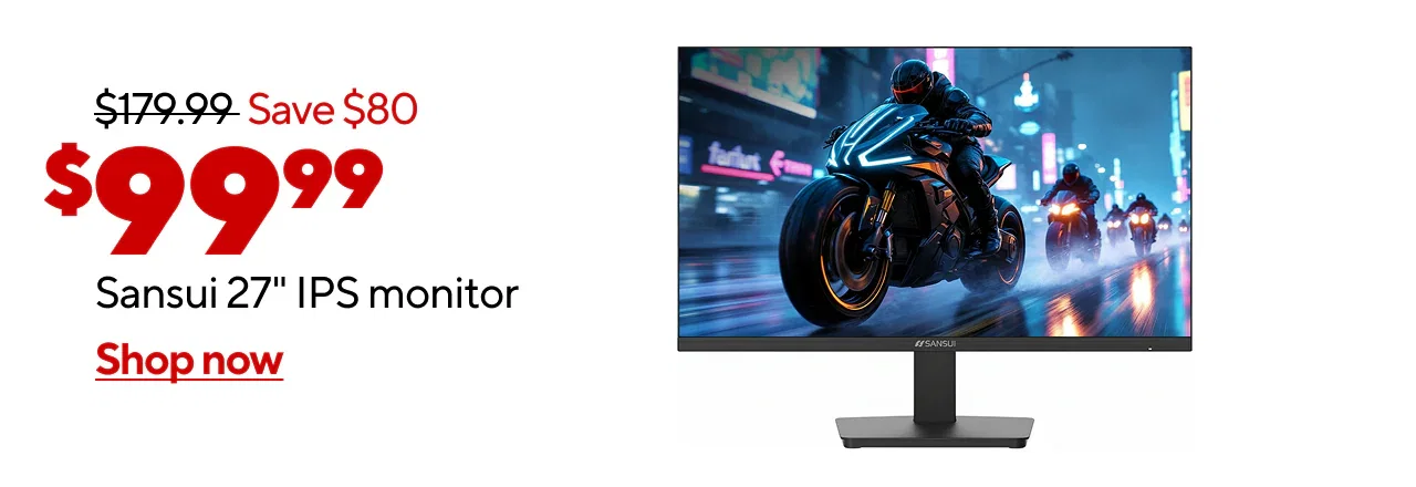 (AD: $99.99) Sansui 27 120Hz IPS Monitor (Reg: $179.99, Save $80)