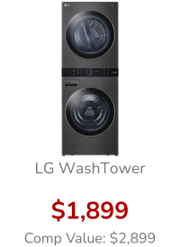 LG 27" Black Steel WashTower With Center Control Single Unit Front Load 4.5 Cu. Ft. Washer And 7.4 Cu. Ft. Electric Dryer Combo