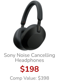 Sony Black Over-Ear WH-1000XM5 Wireless Industry Leading Noise Canceling Headphones