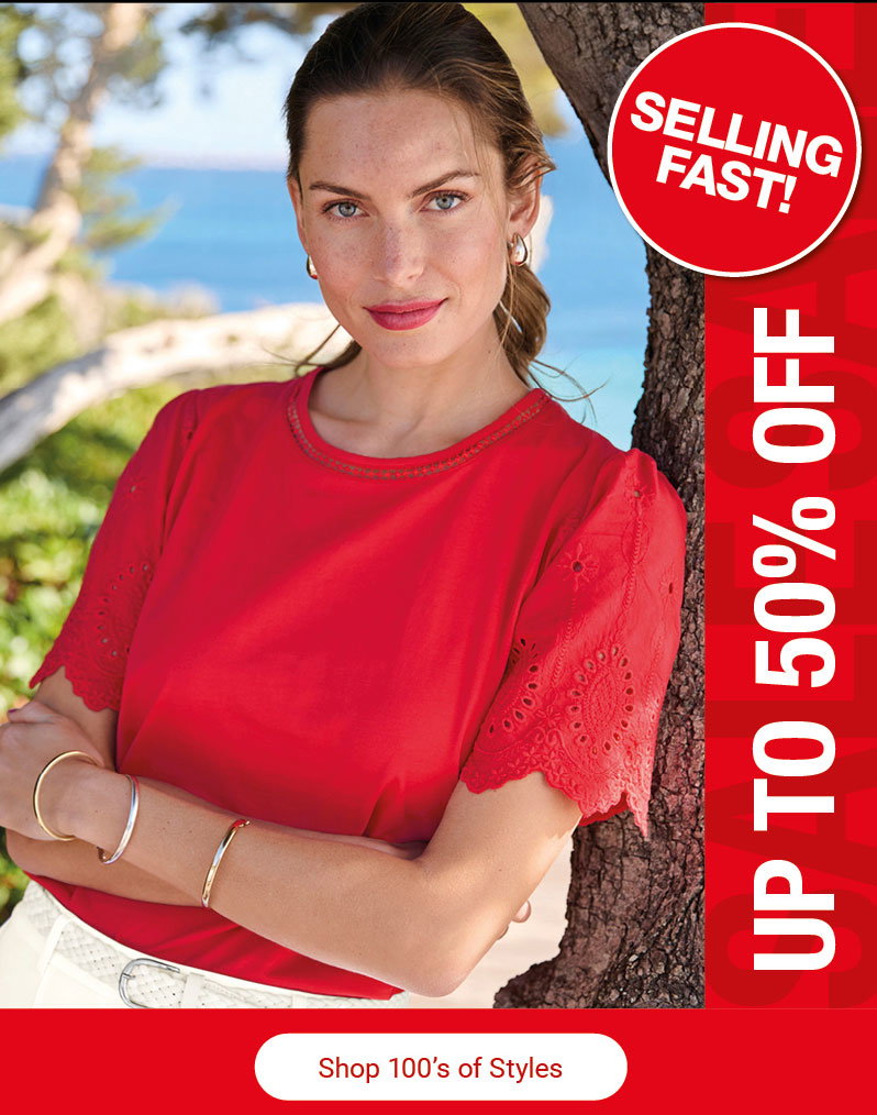 Shop the sale - 50% off