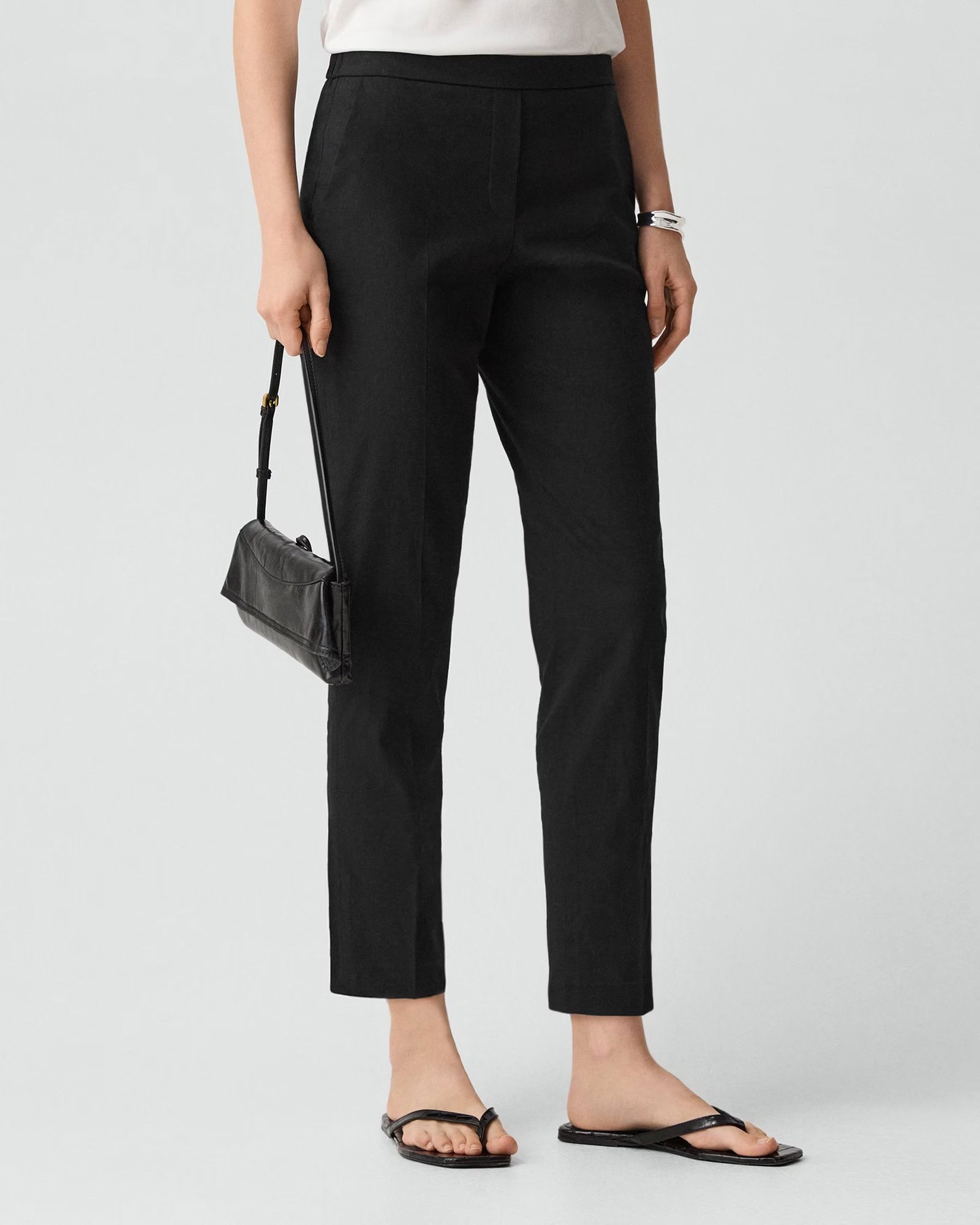 Treeca Pull-On Trousers in Good Linen