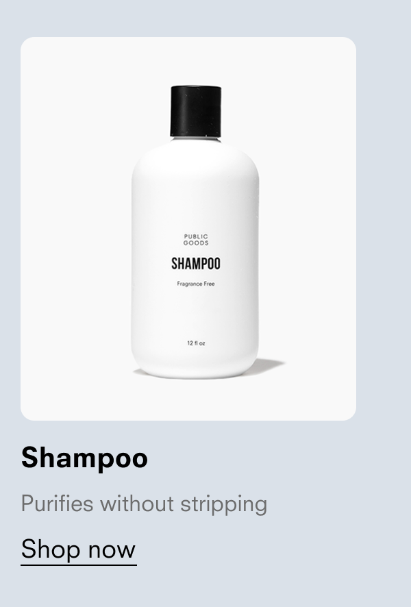Shampoo Purifies without stripping Shop now