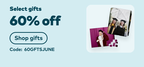 60% off select gifts. Code: 60GFTSJUNE. Shop gifts.