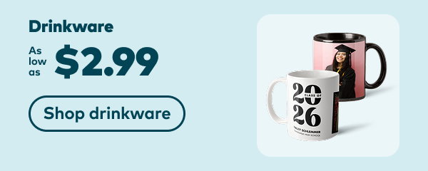Drinkware as low as $2.99. Shop drinkware.