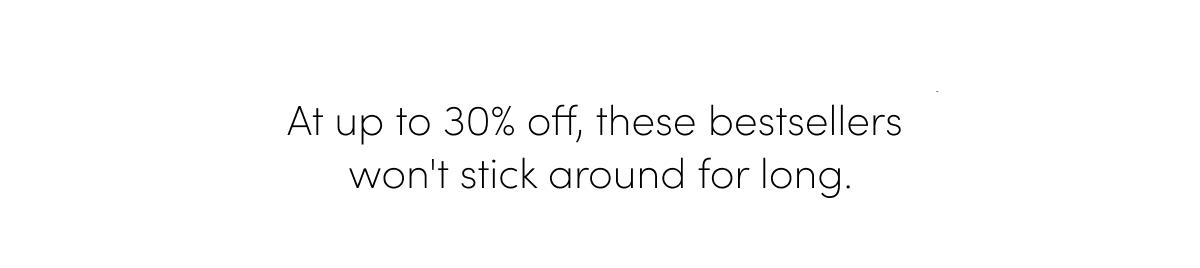 Up to 30% off