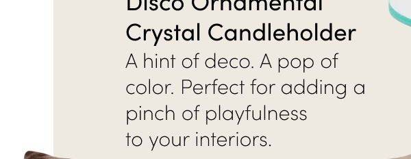 Disco Ornamental Crystal Candleholder
