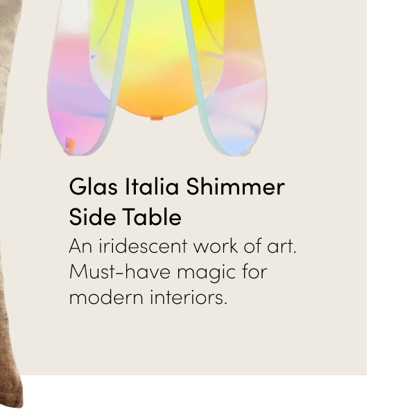 Glas Italia Shimmer Side Table