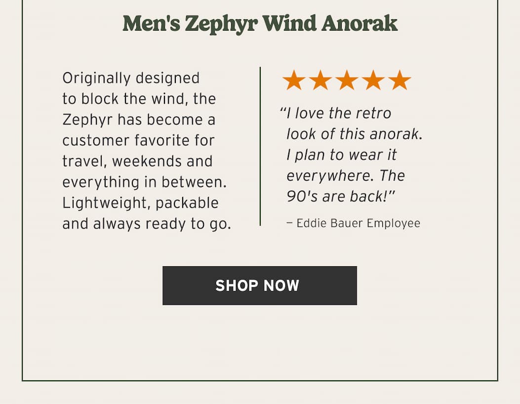 Men's Zephyr Wind Anorak