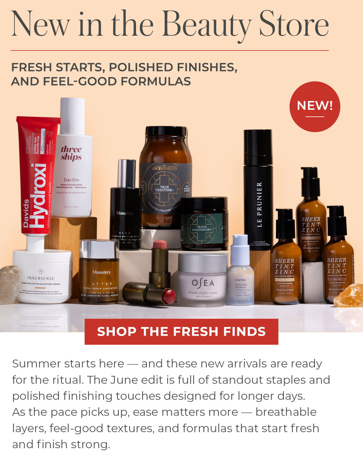 New in the Beauty Store | Fresh Starts, Polished Finishes, and Feel-Good Formulas