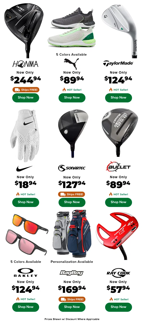 SAVE HUGE On Hot Deals EVERY GOLFER NEEDS - Shop Now!