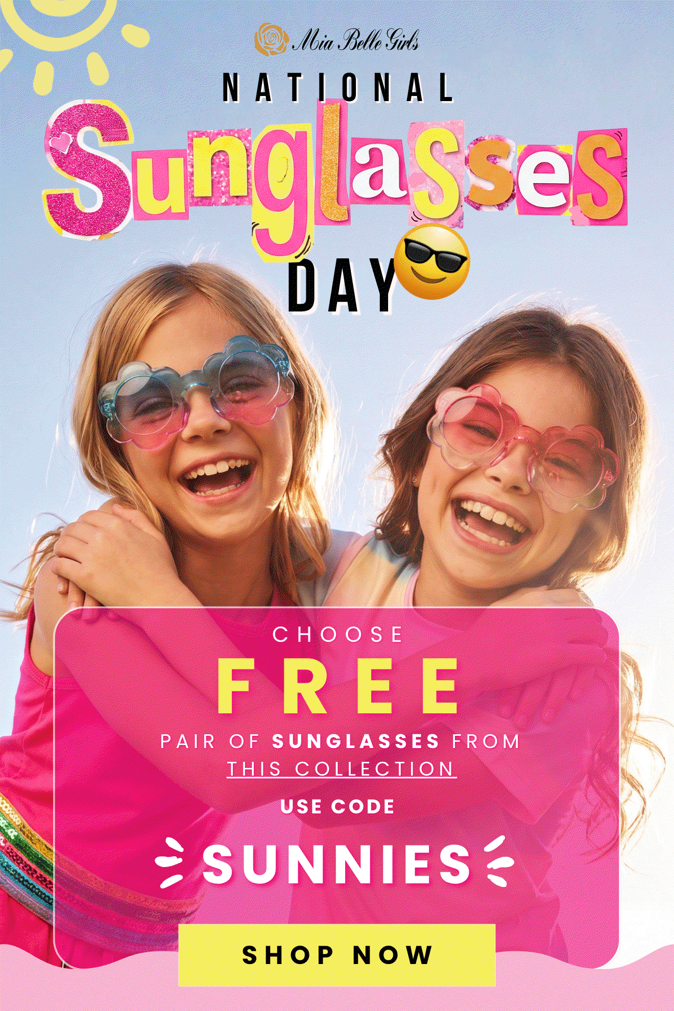 Choose Free Pair of Sunglasses