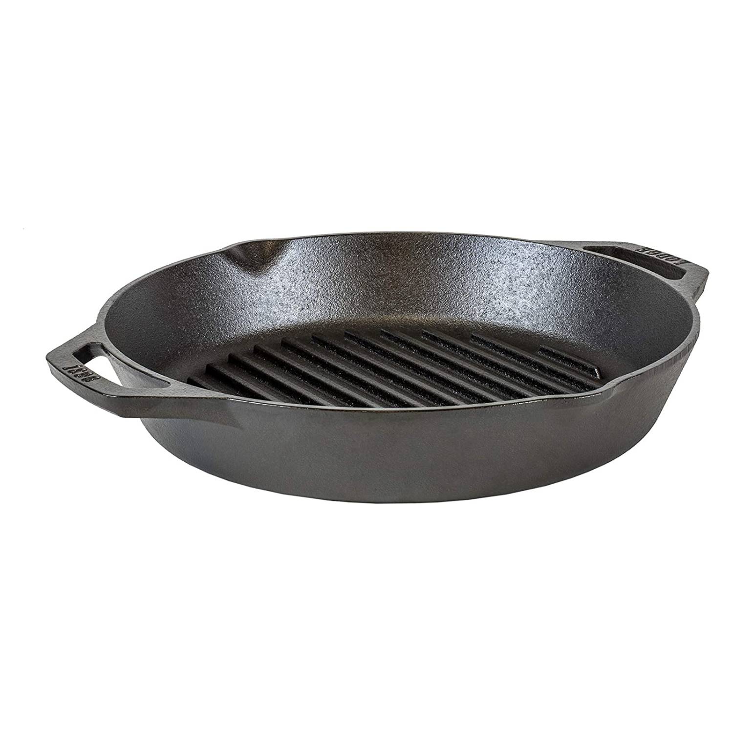 Image of Lodge Cast Iron Grill Pan - Dual Handle - 12 in