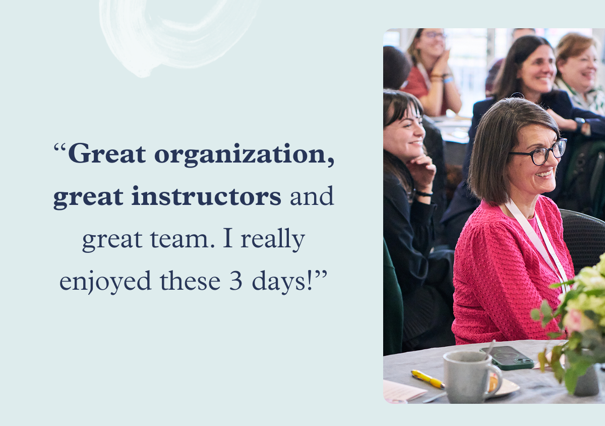 “Great organisation, great instructors and great team. I really enjoyed these 3 days!”