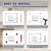 Large Thermostat Lock Box Cover with Key, Clear Thermostat Cover with Lock Compatible With Honeywell Home Thermostat On Wall, 19 x 12 x 6 cm