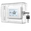 Large Thermostat Lock Box Cover with Key, Clear Thermostat Cover with Lock Compatible With Honeywell Home Thermostat On Wall, 19 x 12 x 6 cm
