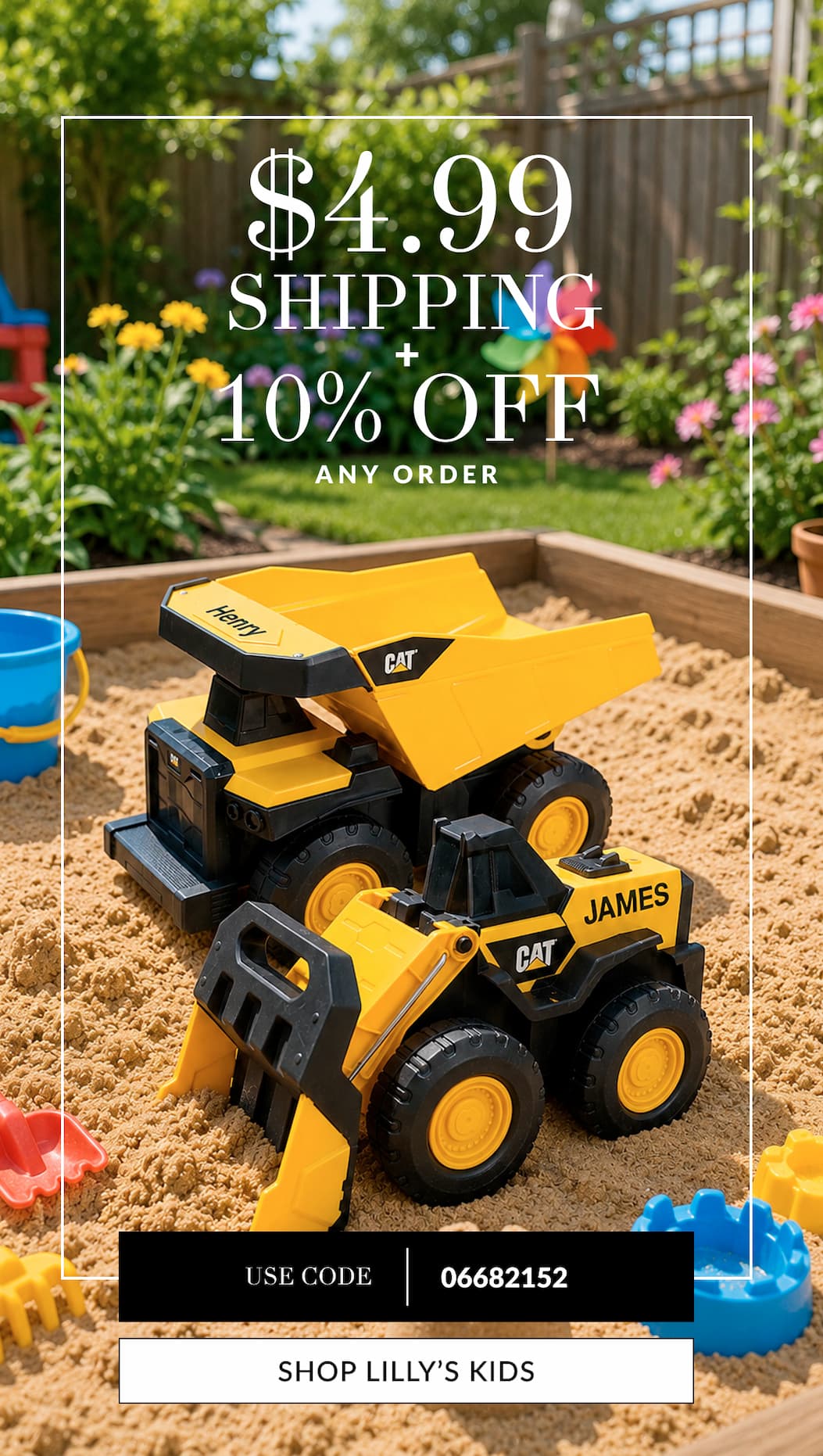 $4.99 Shipping plus 10% Off any order
