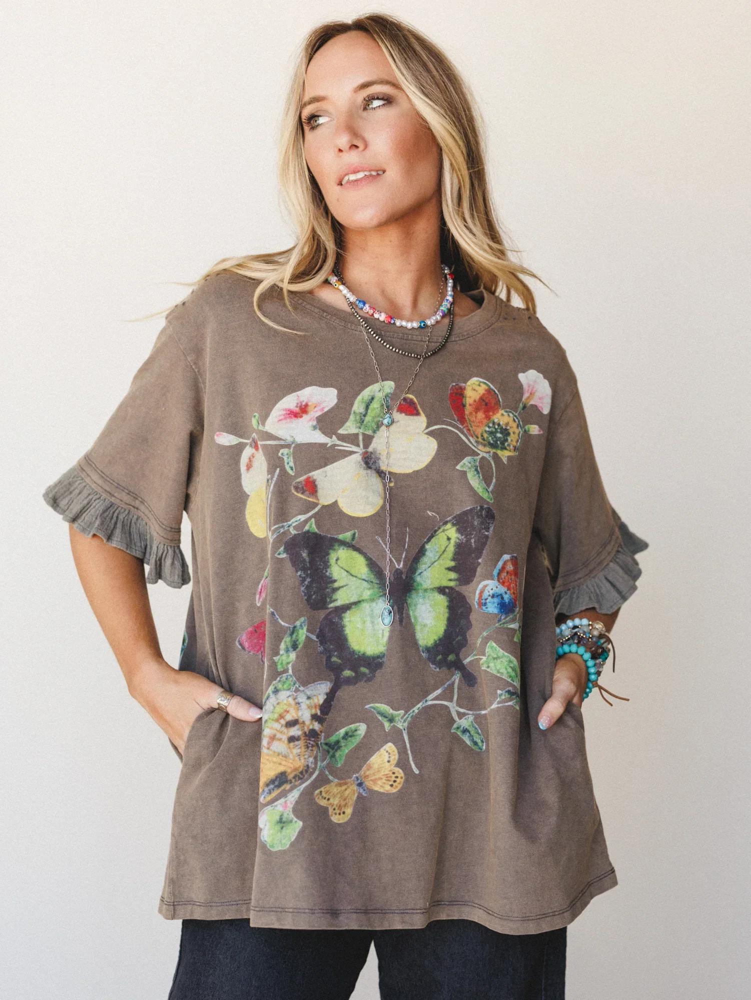 Image of Garden Walks Tee - Ash
