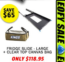 Fridge Slide - Large + Clear Top Canvas Bag