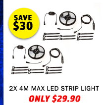 2x Illuminator 4m MAX LED Strip Light