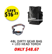 48L Dirty Gear Bag + LED Head Torch