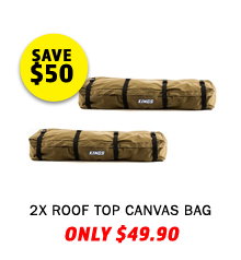 2x Roof Top Canvas Bag