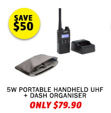 5W Portable Handheld UHF + Dash Organiser