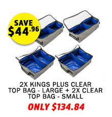 2x Plus Clear Top Bag - Large + 2x Clear Top Bag - Small