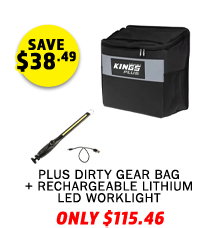 Plus Dirty Gear Bag + Rechargeable Lithium LED Worklight