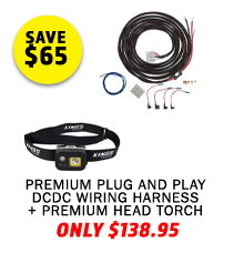 Premium Plug and Play DCDC Wiring Harness + Premium Head Torch