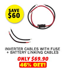 Inverter Cables with fuse + Battery Linking Cables