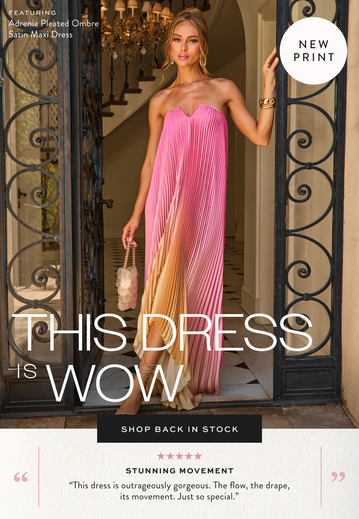 This Dress Is WOW ft. Adrenia Pleated Floral Print Satin Maxi Dress. Shop Back In Stock