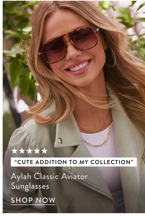 Aylah Classic Aviator Sunglasses