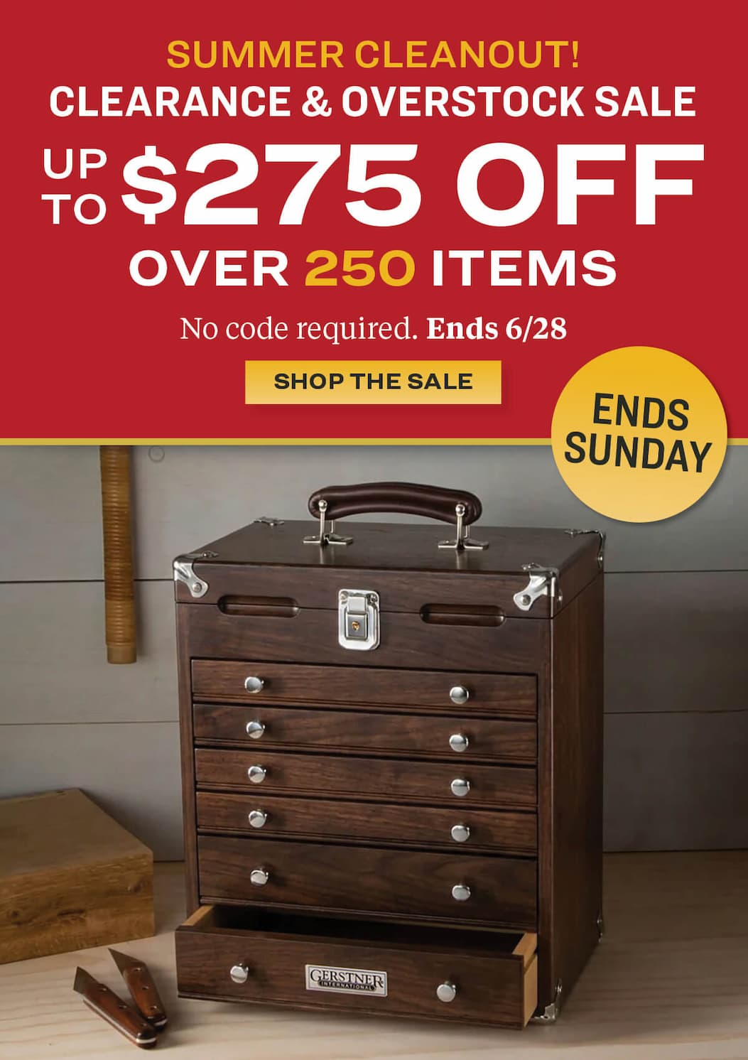 clearance and overstock