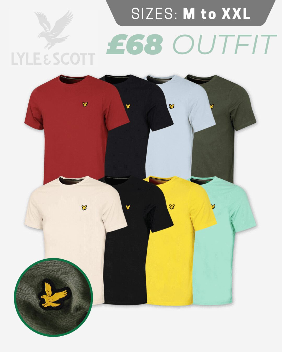 Lyle & Scott Mens 2026 Sports Cotton Blend Short Sleeve Crew Neck T-Shirt