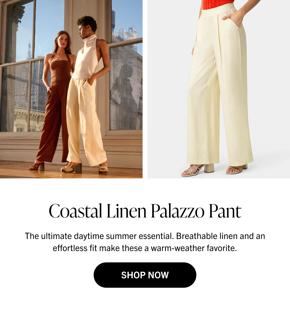 Coastal Linen Palazzo Pant